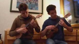 While my guitar gently weeps ukulele duet [upl. by Yeung]