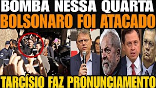 BOLSONARO ACABA DE SER ATACADO TARCÍSIO DE FREITAS CONFRONTA CRIMINOSOS VEJA EXPÕE ATAQUE D GLEIS [upl. by Adnohsat]