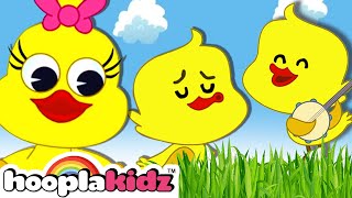 Five Little Ducks Song  More Nursery Rhymes Collection by HooplaKidz [upl. by Kassel]