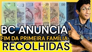 BANCO CENTRAL ANUNCIA FIM DA PRIMEIRA FAMÍLIA DO REAL OFICIAL 2024 brasil moedasdomundo viral [upl. by Sybyl]