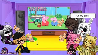 Gacha Club 🐷 Peppa and Roblox Piggy Funny Animation Reaction  100001 Mummy Pig  Bomber B [upl. by Hsur]