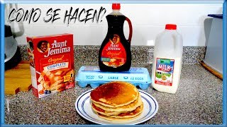 COMO HACER PANCAKES CASEROS RECETA SECRETA FACIL Y RAPIDO [upl. by Enortna704]