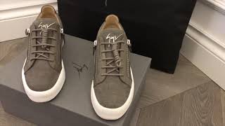 UNBOXING Giuseppe Zanotti Luxury Sneakers [upl. by Etnoek]