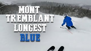 Mont Tremblant Top to Bottom on Longest Blue Run [upl. by Oileve979]