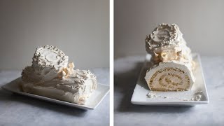 How to Make Buche de Noel  Christmas Yule Log [upl. by Onairda634]