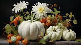 TV Art Screensaver  8 Fall Pumpkin Paintings [upl. by Lennox]