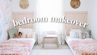 EXTREME GIRLS BEDROOM MAKEOVER 2020  DIY Budget Makeover [upl. by Nirred]