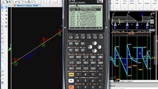 DIAGRAMAS DE MOMENTOS Y CORTANTES CON HP 50G [upl. by Ahpla]