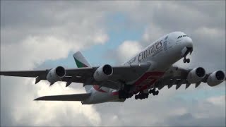 London Heathrow Plane Spotting A380 747 777 and more Many Airlines [upl. by Enayd]