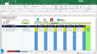 Formato Planilla Control Horario Personal Excel  Control de Asistencia de Personal en Excel [upl. by Yhtrod510]