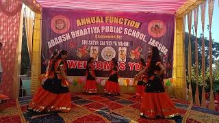 Adarsh Bhartiya public school Jassur Annual function 2022 Dance has been performed by 8thclass Girls [upl. by Seilenna754]