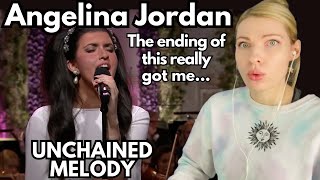 Vocal Coach Reacts ANGELINA JORDAN Unchained Melody Nobel Peace Prize Performance  Emotional [upl. by Rebmat529]