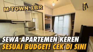 ANAK MUDA BELOM BISA BELI APARTEMEN YA UDAH SEWA AJA DULU   MTown Residences 1BR Gading Serpong [upl. by Laumas]