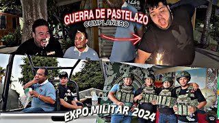 EXPO MILITAR 2024 Y LE DOY ESTE REGALO AL GORDO ARCETERMINO EN GU3RRA DE PASTELAZOS \PAUL [upl. by Iaoh]