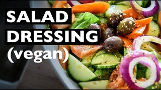 Vegan Salad Dressing recipe  EASY ITALIAN SALAD DRESSING [upl. by Meekah]