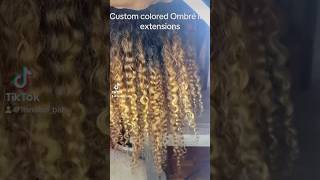 Custom colored ombré human hair loc extensions 🔥🔥🔥 [upl. by Kreis116]