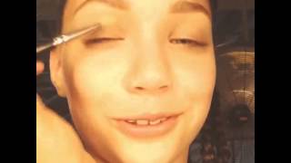 Maddie ziegler getting ready for Sia Chandelier [upl. by Sualkcin]