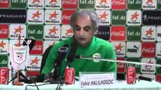 ALGÉRIE EN  vahid halilhodzic première conférence de presse de lannée 2012 [upl. by Daveta]