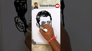 How to draw Salman Khan 😎❤ shorts trending salmankhan [upl. by Gerik679]