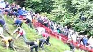 Cheese Rolling Coopers Hill 2007Mens UPHILL Race [upl. by Teerpnam]