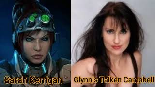 Character and Voice Actor  StarCraft  Sarah Kerrigan  Glynnis Talken Campbell [upl. by Aerdnaz]