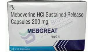 MEBGREAT Capsule Mebeverine HCI Sustained Release Capsules 200 mg [upl. by Filberte]