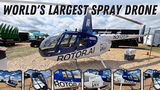 WORLDS LARGEST SPRAY DRONE — Rotor Technologies Sprayhawk [upl. by Ytisahc]