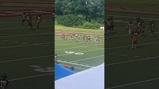 8U Football Clairton vs Steel Valley 7 Tooey 25 yd Touchdown Run for Clairton Bears [upl. by Ojeillib305]