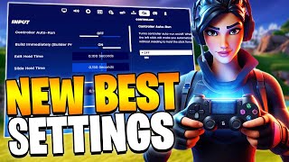 NEW BEST Controller Settings in Fortnite Chapter 5 PS4PS5XboxPC [upl. by Wendie698]