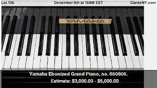 Yamaha Ebonized Grand Piano no 650805 [upl. by Newsom]