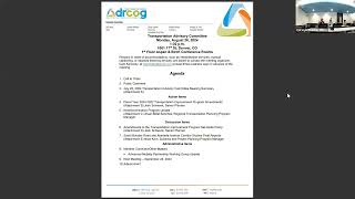 DRCOG Transportation Advisory Committee  August 26 2024 [upl. by Ahtamas18]