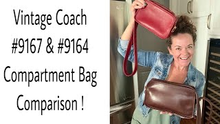 Vintage Coach Legacy Compartment Bag 9167 amp 9164 Bag Comparison [upl. by Leler864]