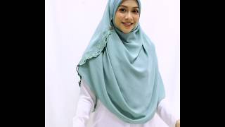 Tutorial  Shawl Labuh SALOMA by Mawaddah Izzati [upl. by Barsky94]