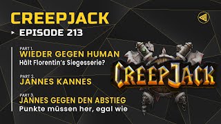 ALLE GEGEN HUMAN  Die Liga geht weiter  Creepjack 213  Warcraft 3 [upl. by Eidlog]