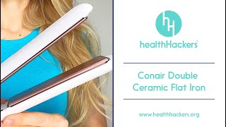 Review Conair Double Ceramic Flat Iron Under 25 Hair Straightener [upl. by Areivax672]