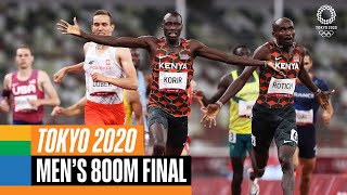 Mens 800m final 🏃‍♂️  Tokyo Replays [upl. by Darnall]