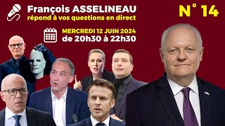 François Asselineau répond à vos questions en direct n°14 [upl. by Schultz]