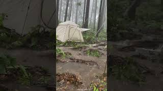 FLOOD EVERYWHERE IN MY TENT shorts [upl. by Lawrenson725]