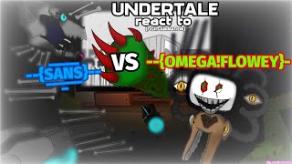 UNDERTALE react to SANS VS OMEGAFLOWEY Animation [upl. by Haslett]