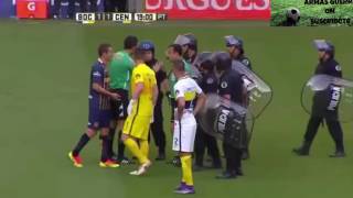 Boca vs Rosario Central PELEA BRUTAL Expulsión de Teo Gutiérrez y Centurión [upl. by Drofub]