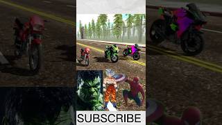 HULK VS GOKU VS SPINNER MAN  car jump test  indianbikedriving shorts gta [upl. by Zins706]