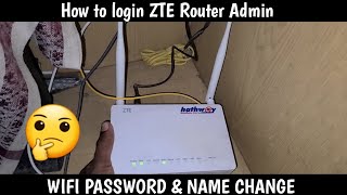 How to Login ZTE Router Admin  Wifi Router Password amp Name Change zte wifirouter dlinkrouter [upl. by Einaffit]