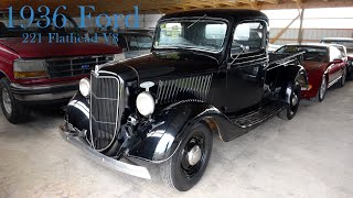 1936 Ford Pickup flathead V8 3 spd Manual from Country Classic Cars [upl. by Yetta88]