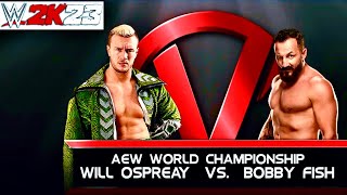 WILL OSPREY VS BOBBY FISH Rematch 2K23 Simulation Match [upl. by Eiramit896]