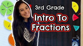 3rd Grade Intro To Fractions  Common Core Math  What is a fraction [upl. by Terry]