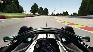 Mercedes W11  Decent Spa Hotlap [upl. by Nil]