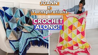 JOANN x Yarnspirations Fall Stitch Along Hey Lets Crochet Together [upl. by Lobel]