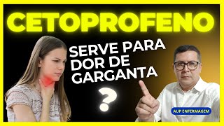 Cetoprofeno serve para dor de garganta enfermagem tecnicodeenfermagem [upl. by Yelyah]