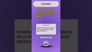 ¿Qué es Prorrateo Contabilidad Finanzas Prorrateo EducaciónFinanciera EstudiarContabilidad [upl. by Takara149]