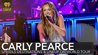 Carly Pearce Unveils Dozens Of Destinations Lineup On World Tour  Fast Facts [upl. by Oiredised]